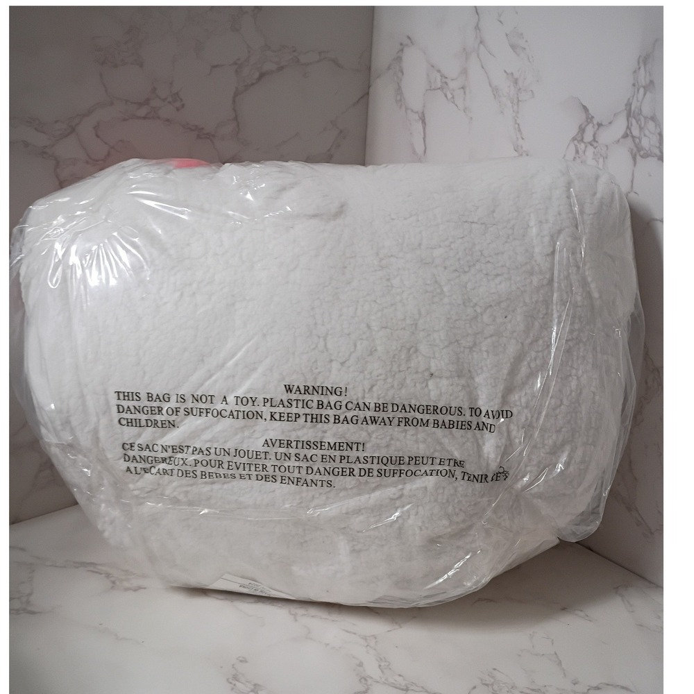 SANRIO Hello Kitty Pink Bow and Heart Sunglasses Sherpa Pillow - NWT - Picture 2 of 6